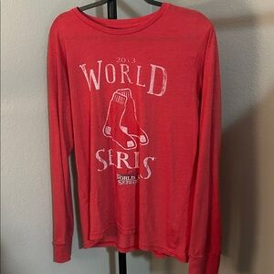 Boston Red Sox Red World Series Long Sleeve Shirt